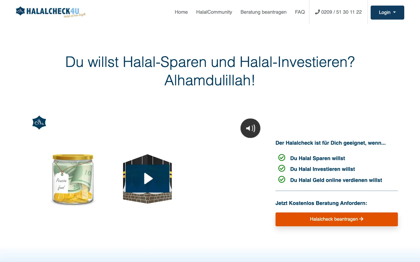 Screenshot of the halalcheck4u website