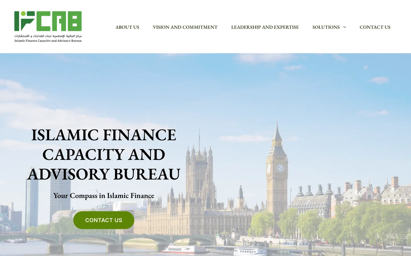 Screenshot of the IFCAB website