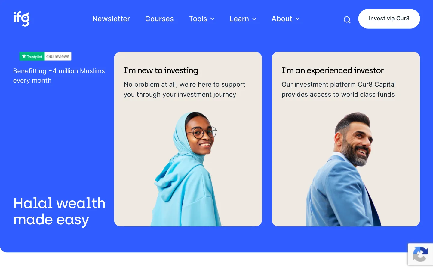 Screenshot of the Islamic Finance Guru website
